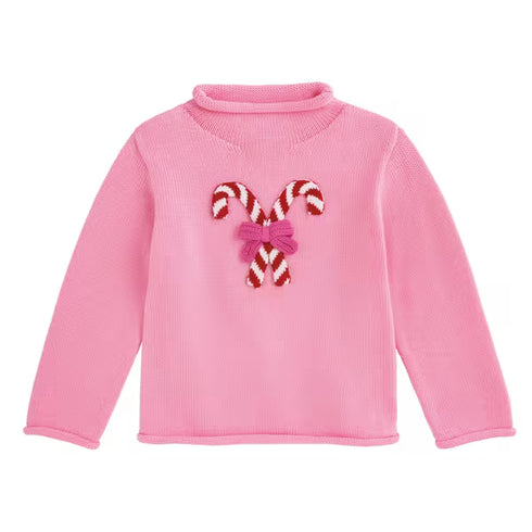CANDY CANE ROLLNECK