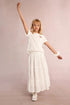EYELET MAXI SKIRT