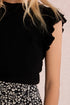 FLUTTER KNIT TEE