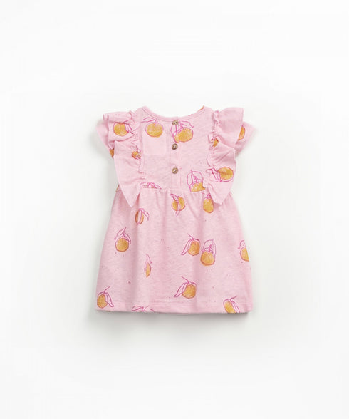 RUFFLE JERSEY DRESS