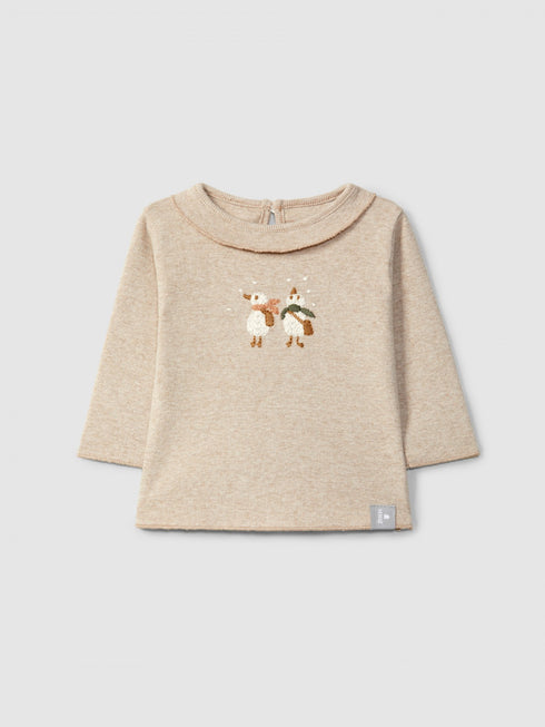 L/S RUFFLE TEE