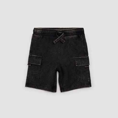 BLACK CARGO SHORT