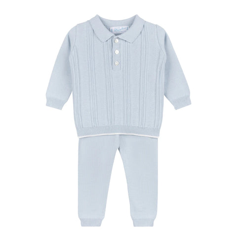 2PC KNIT POLO SET