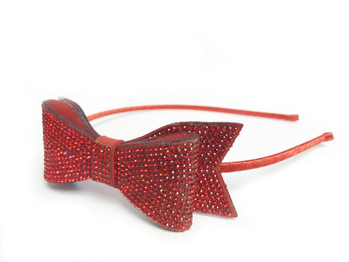 CRYSTAL BOW HEADBAND