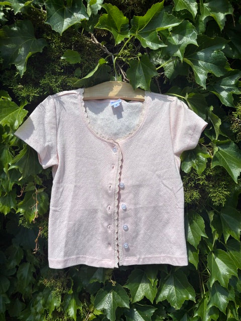 S/S POINTELLE TEE
