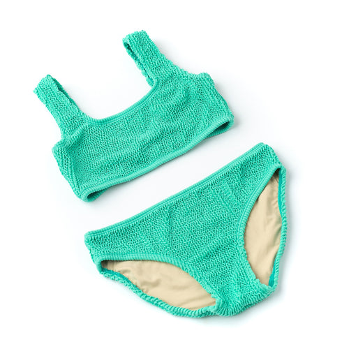 2PC CRINKLE SWIMSUIT