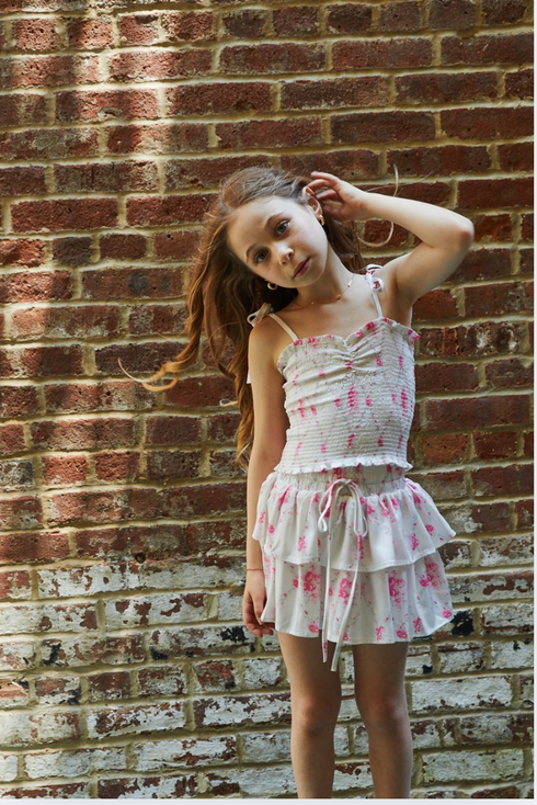 TIERED SKORT