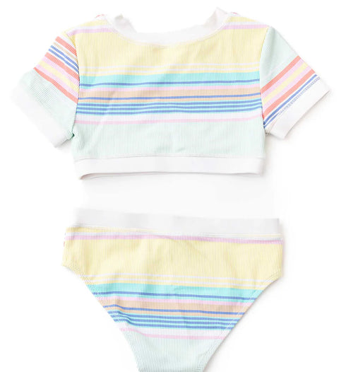 2PC RIBBED SWIMSUIT
