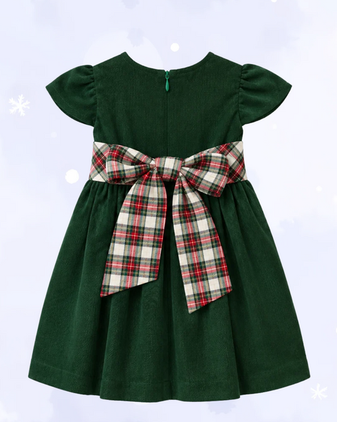 PINCORD WITH PLAID SASH