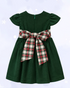 PINCORD WITH PLAID SASH