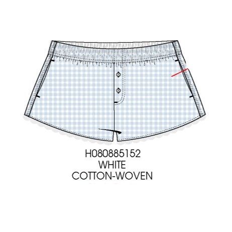 GINGHAM/LACE SHORT