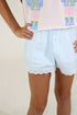 GINGHAM/LACE SHORT