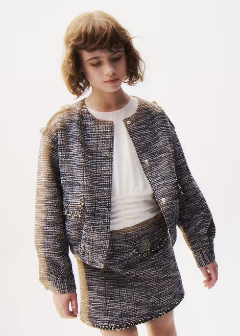 TWEED KNIT SKIRT