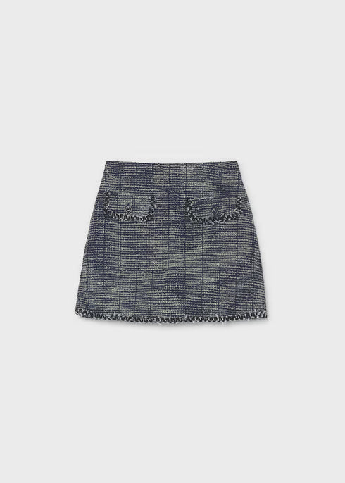 TWEED KNIT SKIRT