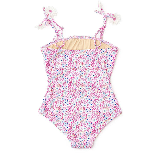 SMOCKED SWIMSUIT