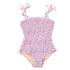 SMOCKED SWIMSUIT